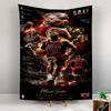Tapestry Michael Jordan Chicago Bulls 23 GOAT Trophy Wall Hanging for Basketball Fan Cave Decor