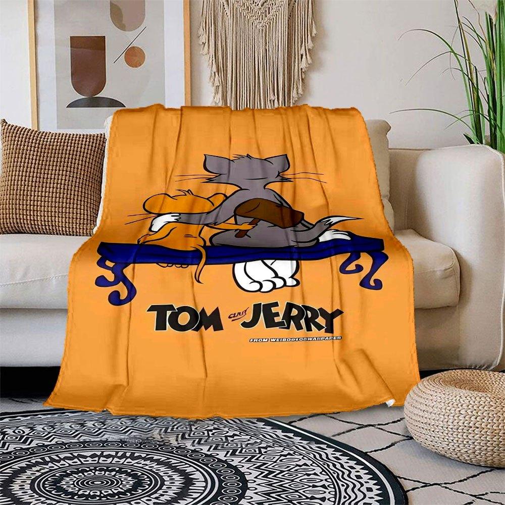 

Tom and Jerry Phone Wallpaper HD Cute Cartoon Wallpapers for KidsBlanket Flannel Throw Blanket for Sofa, Bed, Travel, Camping, Office 100x150cm