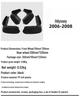 2006-2008 Honda Odyssey Exterior Soft Rubber Leather Mud Flaps