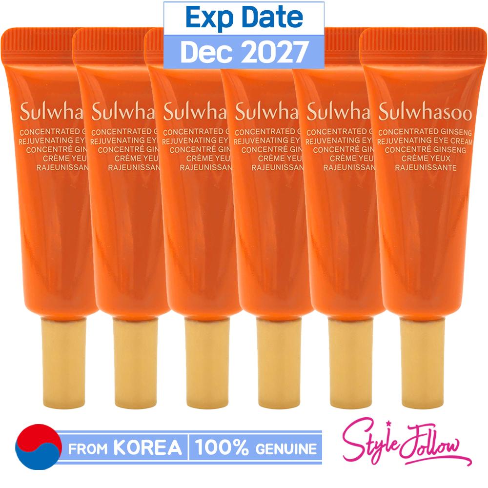 

6шт/18мл_[SULWHASOO] Концентрированный омолаживающий крем для кожи вокруг глаз с женьшенем 3мл (Образец) 3ml X 6pcs (18ml)