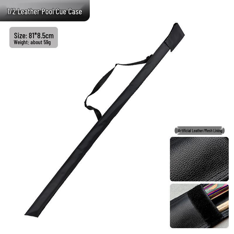 

Three-Quarter Portable Billiard Cue Sleeve & Bag for Nine-ball & Big-head Cues