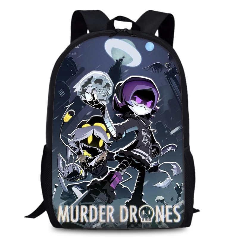 Murder Drones Anime Backpack Oxford Spacious School Bags For Children Gifts