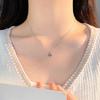 Small and Hollow Out Four Leaf Clover Necklace, Fashionable and Elegant Personality, Neck Chain, Sweater Chain