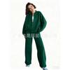 **Women 2 Piece Sweatshirt Set Zip Up Cardigan Long Pants Casual Fashion Spring Fall Outfit**