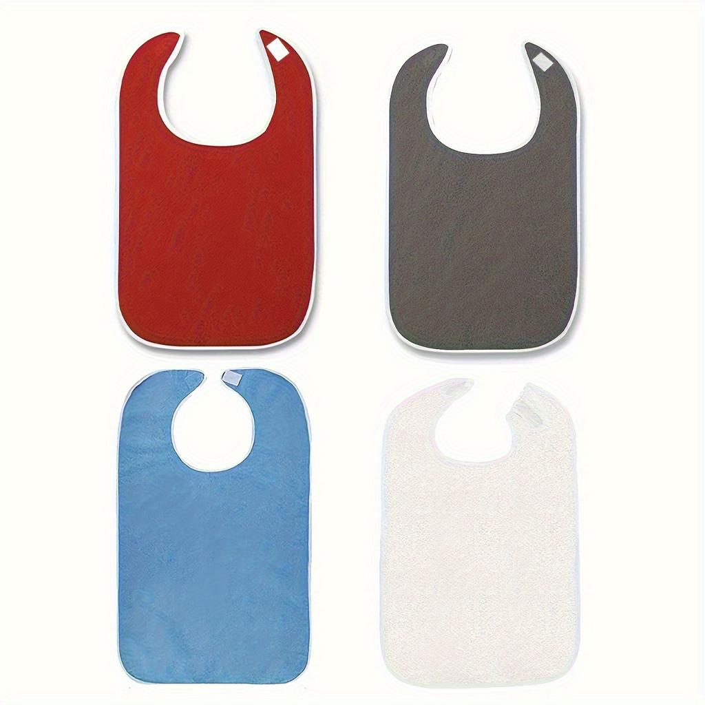 1/4pcs Adult Bibs Apron Bib for Men and Women Suitable for Seniors Stain Resistant Diet Cloth.