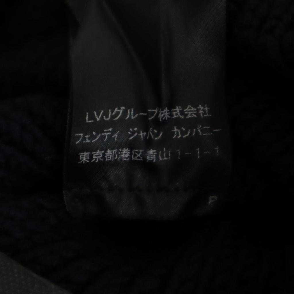 Fendi Made In Italy Long Sleeve Knit One Piece 40 Navy Women Used