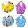 2M DIY Craft Fancy Dress Party Decoration Fluffy Cosplay Apparel Fabric Feather Boa Strip Feathers Grament Accessaries