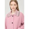 Benetton Knit Collar Wool Coat Bact64561