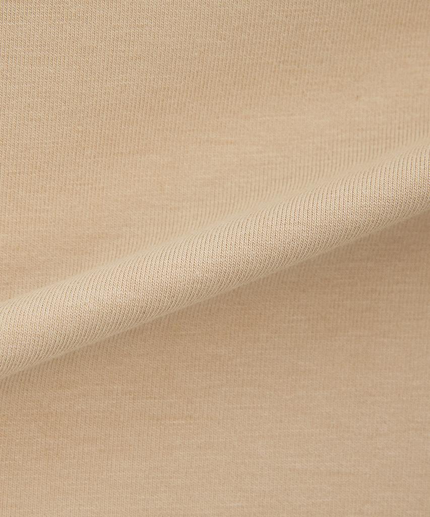 BASIC HOUSE Women'S High-Neck Stretch Long-Sleeve T-Shirt Beige Lats0219