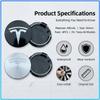 4 stuks 60 mm Auto Wielnaafdopjes Badge Accessoires Voor Tesla Model 3 Model S Model X Model Y Roadster Performance Decoratie