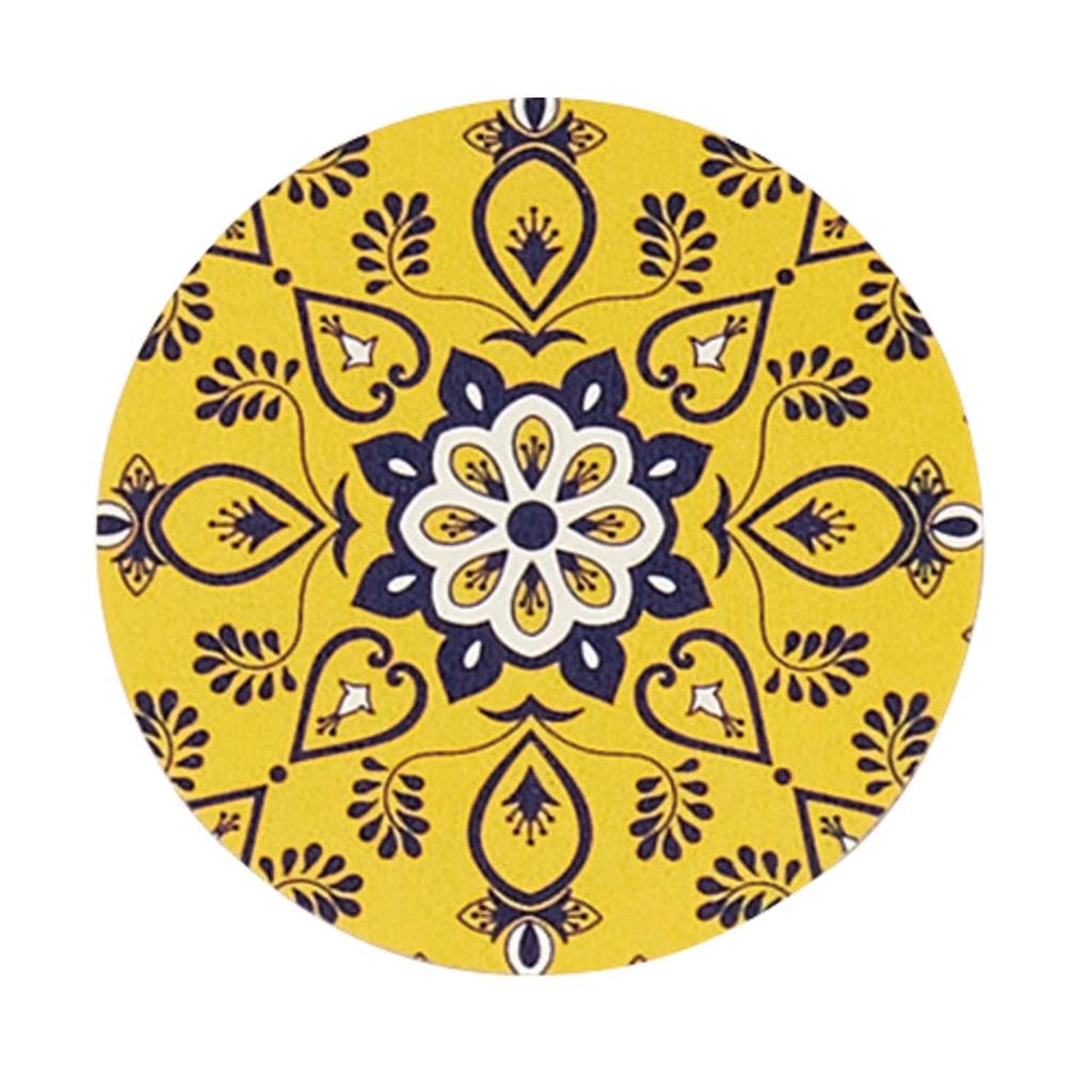 Senko S.D.S Mallorca Coasters, Soft Diatomaceous Earth Coasters, Pack of 4, 9cm Diameter, 78792