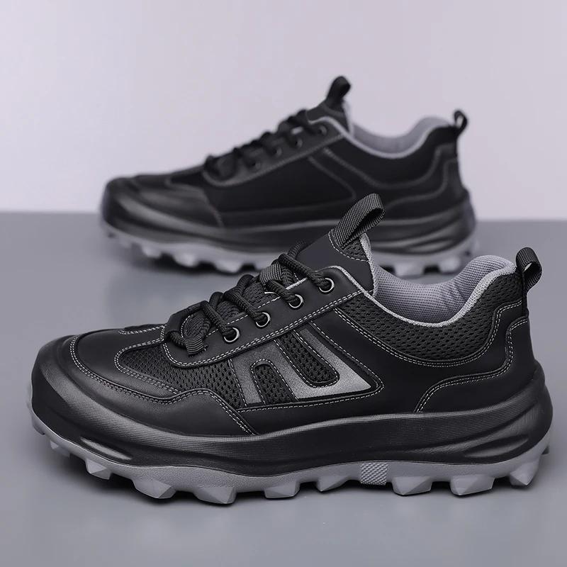 

Новые мужские удобные кроссовки для гольфистов, водонепроницаемые, амортизирующие, для ходьбы, для спортзала, нескользящие, износостойкие и универсальные кроссовки для бега 44 чёрный