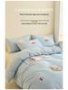 2026 Luxury Pure Cotton Embroidery Bedding Set - Four-Piece Brushed Cotton Duvet Cover & Sheets.