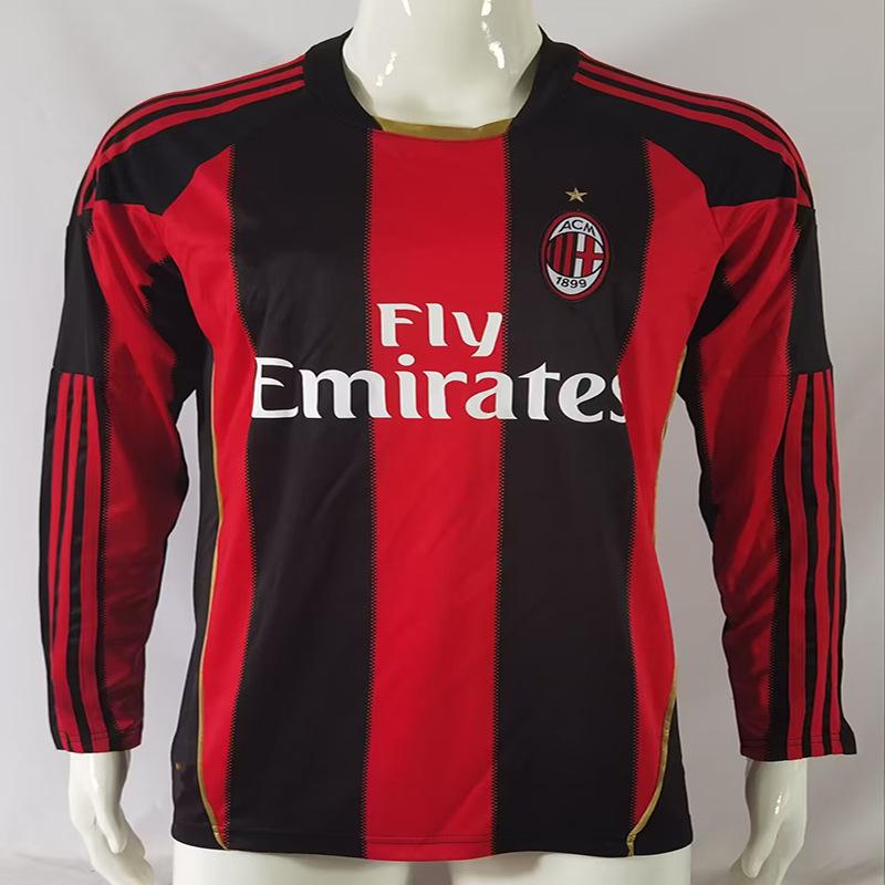06 Champions League Final Edition AC Mailand Retro Trikot Nr. 22 Kaka 95-96 Heim Lang Kurzarm Klassisches Fußballtrikot