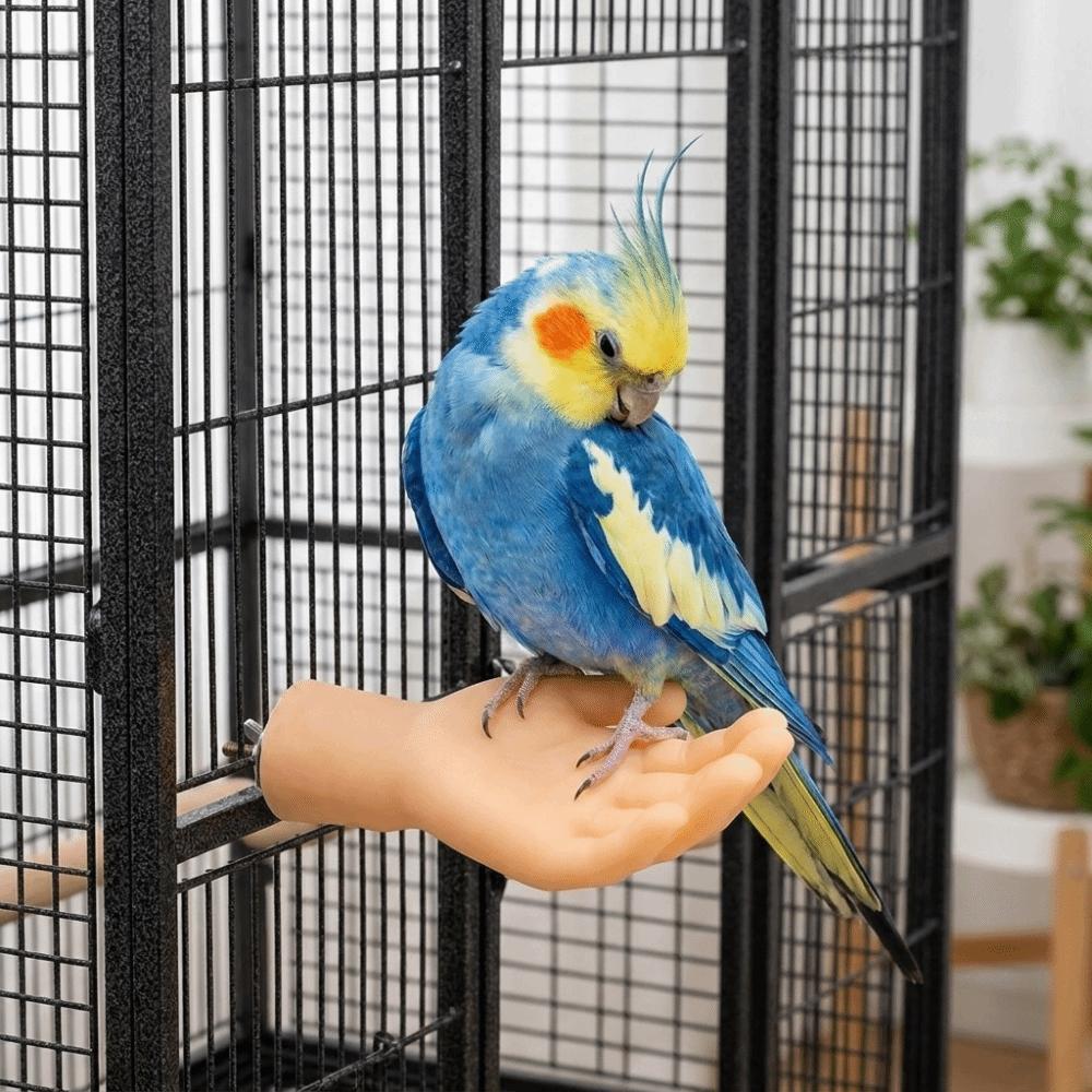 Verschleißfester handgeformter Vogelständer Realistischer Papageien-Standstock Haustier Interaktiv