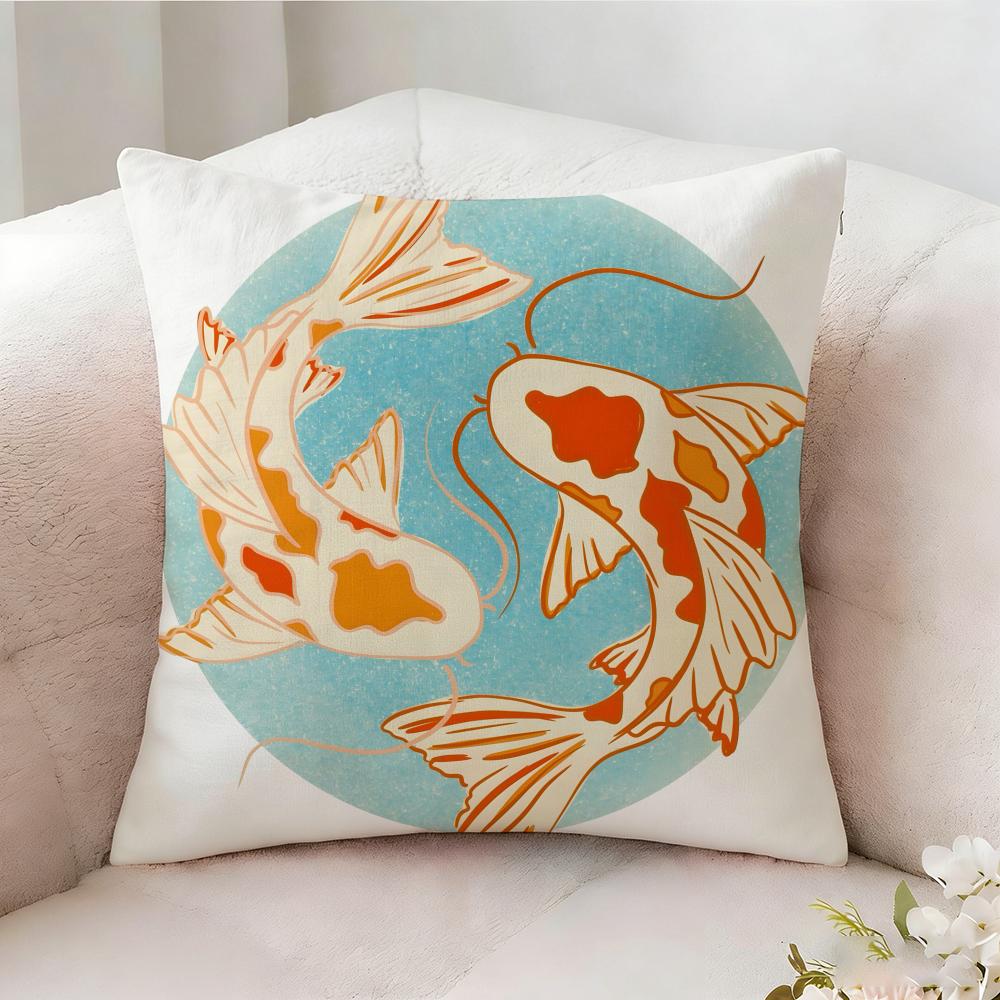 Illustration Of Diagonal Square Art Pillow Case Pillowcase Doublesided Printed Sofa Cushion Bedroom Headboard Pillow
