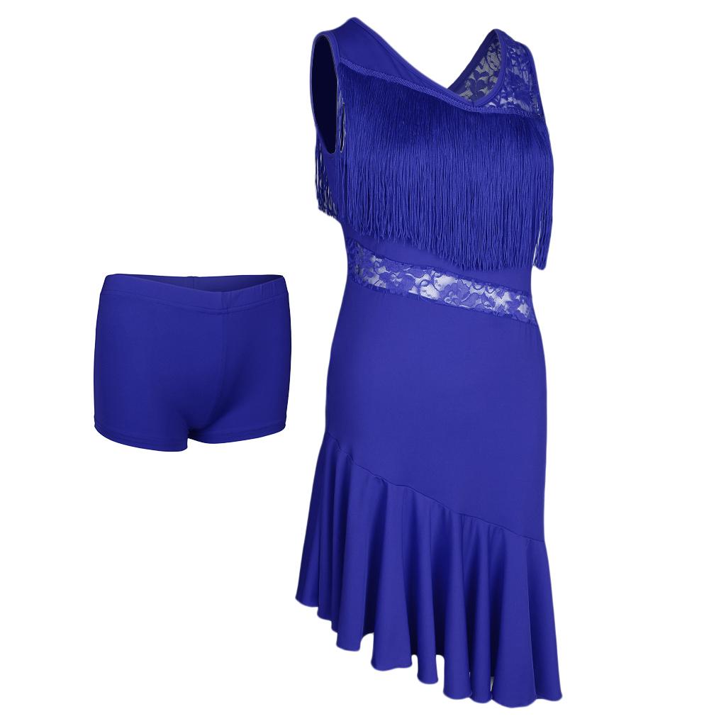1 Piece Latin For Women Girls Tassel Tango Costume