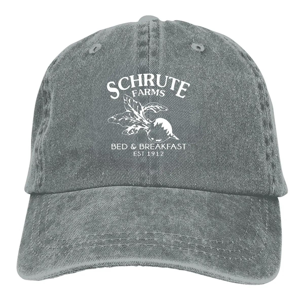 Schrute Farms Bed and Breakfast Baseball Caps Peaked Cap The Office Sun Shade Cowboy Hats for Men Trucker Dad Hat One Size