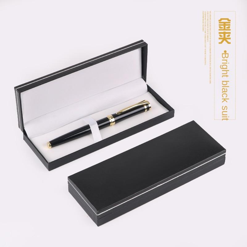 Svart Presentask Metallpenna Gelpenna Kulspetspenna Signaturpenna Presentask Herrars Affärsgåva