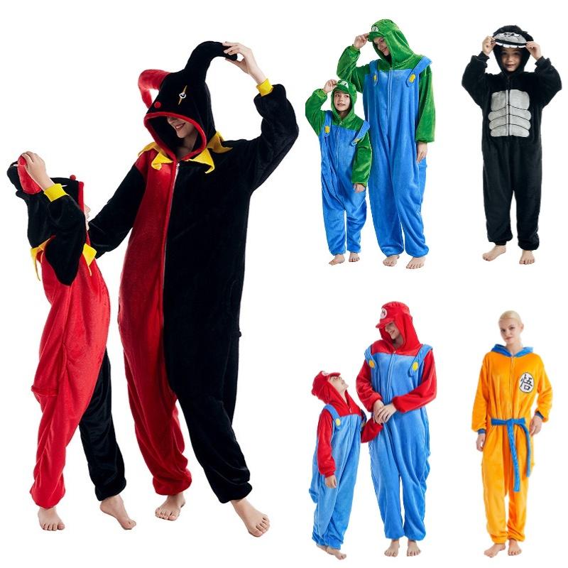 New Arrival Cartoon Onesie Pajamas For Women Factory Direct Sale Coral Fleece Thick Hooded Long Sleeve Long Pants Home Wear Winter 2022