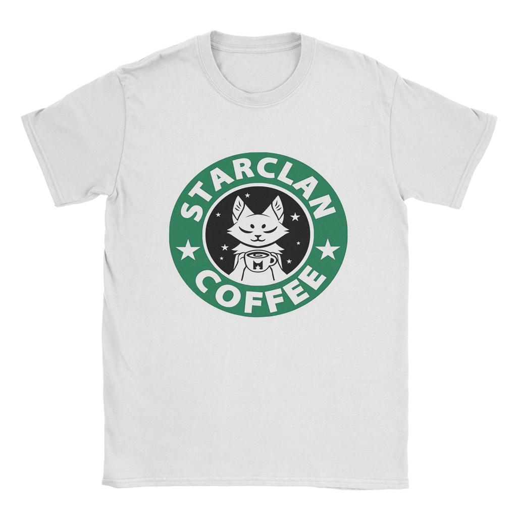Streetwear TShirt Summer StarClan Coffee Leisure TShirts Samurai Cat Cotton Tee Shirt for Unisex Y2K Wholesale Short Sleeve Tees