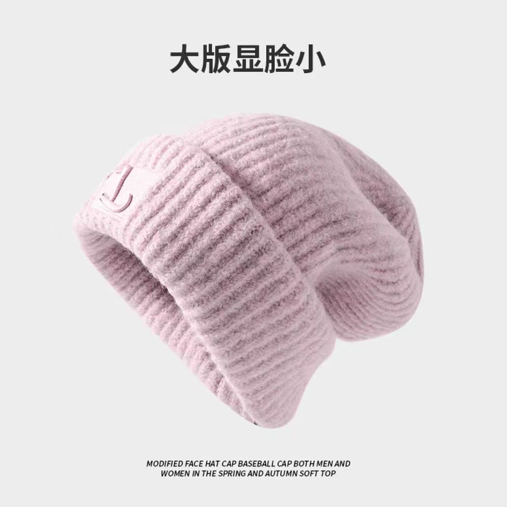 

Flannelette Lined Winter Hats Knitted Hat With Ear Protectors Scarf Mask Set Warm Soft Cap For Women One Size розовый