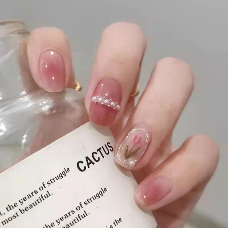 Watercolor Tulip Nail Tips [24tips] Z258