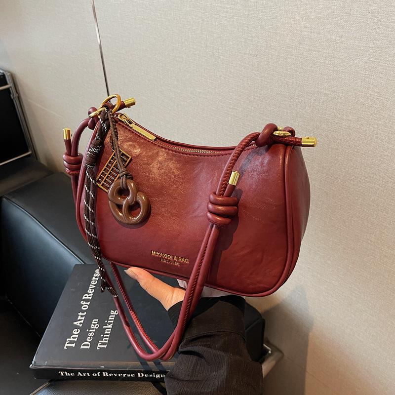 Nischen-Taschen Damen Herbst und Winter vielseitige lässige Schulter-Umhängetasche ins Kissen-Tasche