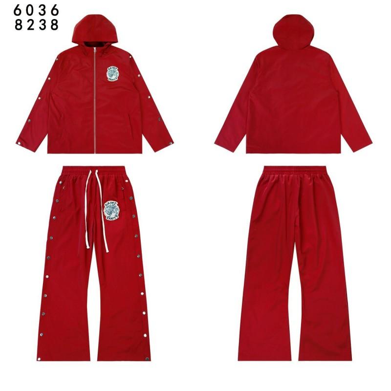 SAINT VANITY Embroidered Trench Track Suit Men Women Casual Sportswear Fall 2026