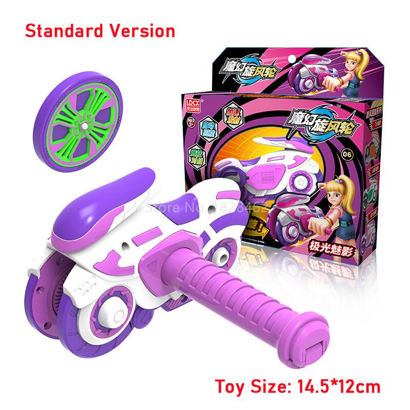 Ultimo Giroscopio Magico Ciclotrone Infinito Ruota Accelerante Giocattolo Giroscopio con Lanciatore Moto Trottola Giocattoli per Bambini Regalo