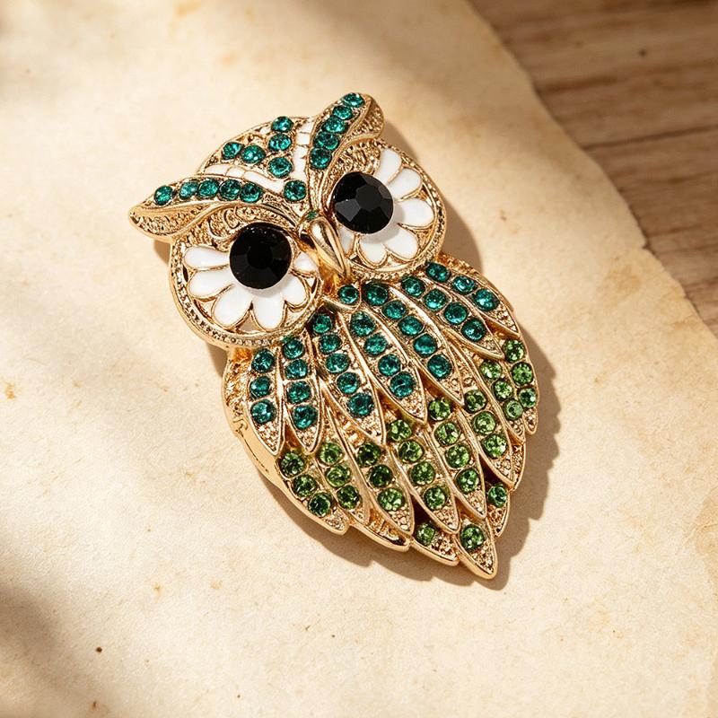 Unique Personality Owl Brooch Pin Retro Cute Jewelry Birthday Party Festival Gift For Men And Women