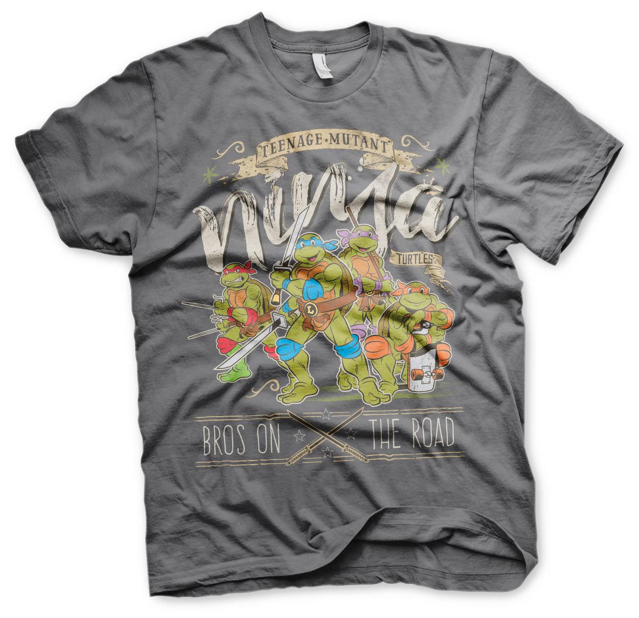 Officially Licensed Tmnt Bros On The Road Mens T-shirt S XXL Sizes S