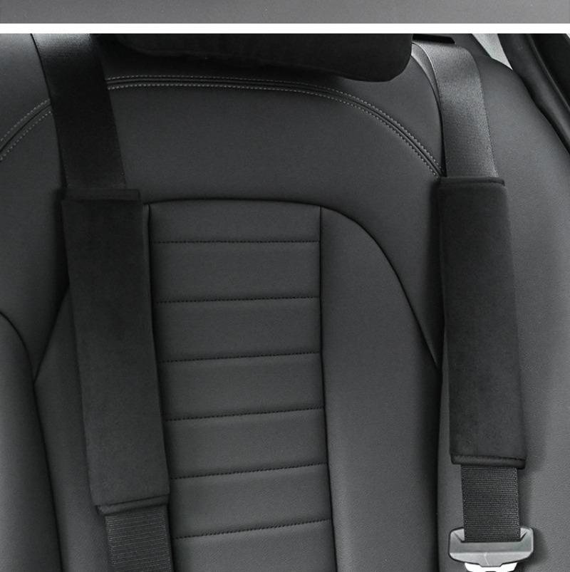 Universal Car Seat Belt Cushion Strap Cover Cushion Strap Safety Shoulder Short Plush Protector Interior Accessories