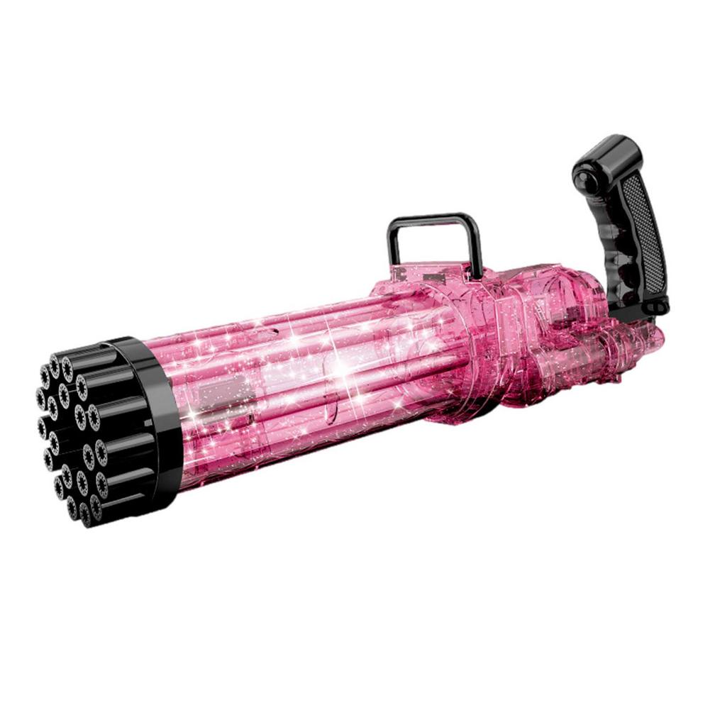 Hot Kids Gatling Bubble Gun Toy 64-Hole Charging Electric Automatic Bubble Machine Summer Outdoor Soap Water Children Toys
