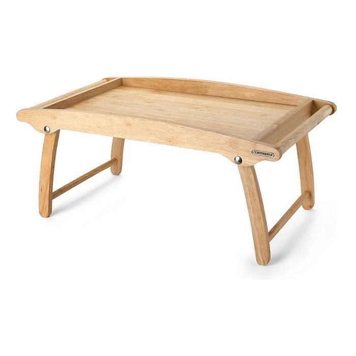 Plateau de service - Continenta - Bois d'Hévéa - Rectangulaire - Marron - Non compatible lave-vaisselle