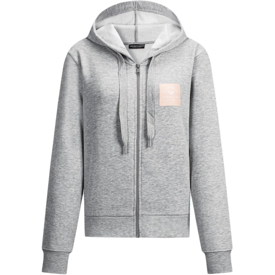 

Emporio Armani FW24 Logo Print Hooded Long Sleeve Sweatshirt Women sweatshirt Gray 164635-4F265-00948 S