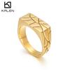 10mm Trend Carving Texture Men's Stainless Steel Ring Holiday Gift Size6-11 Cool Boy Ainllos Chunky Trend Jewelry