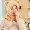 Winter Lady Thicken Plush Hat Ear Protection Cartoon Solid Color Warm Hat
