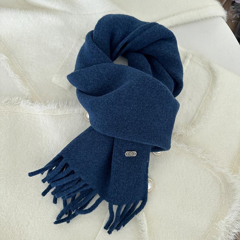 Weicher Damen-Langquastenschal für Paare Warmer Strickschal für Herbst und Winter
