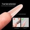 240-Piece Transparent Oval Sandwich Nail Extension Mold Set - No Paper Holder Needed