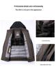 Men's 2025 Thickened Hooded Winter Down Jacket - Middle-aged Business Wear