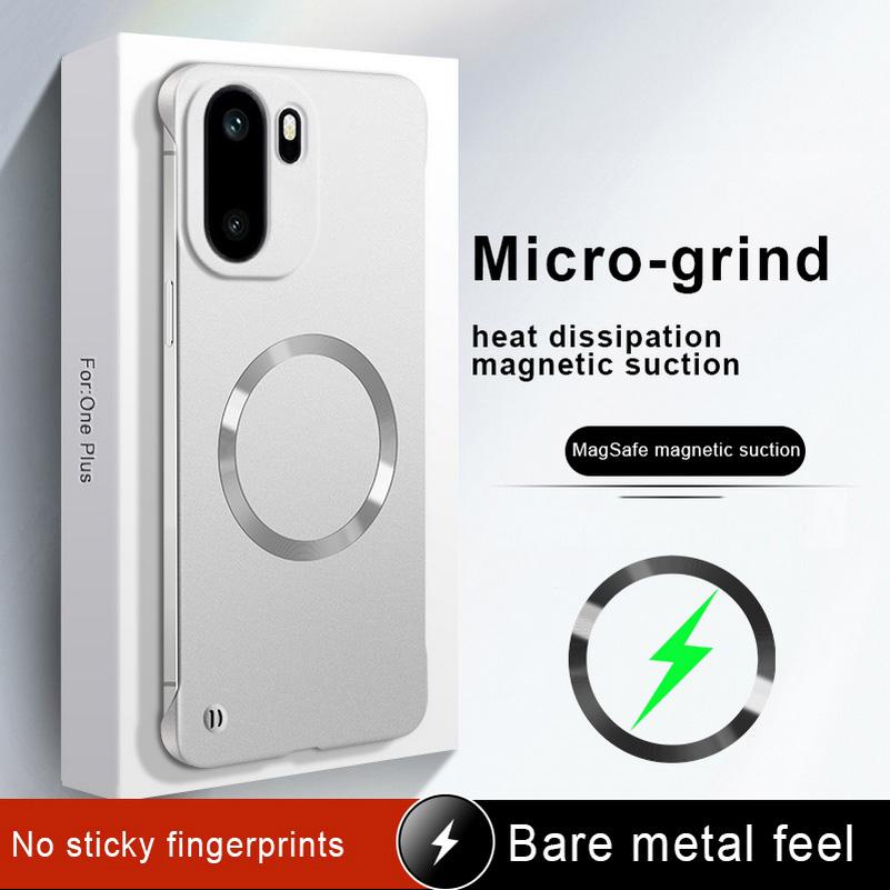Slim Bezels with Magsafe Magnetic Case for OnePlus Ace 6T 6 5 Pro 3 2 One Plus 15 13s 13R 13t 12 Ultra thin Camera Protect Cover