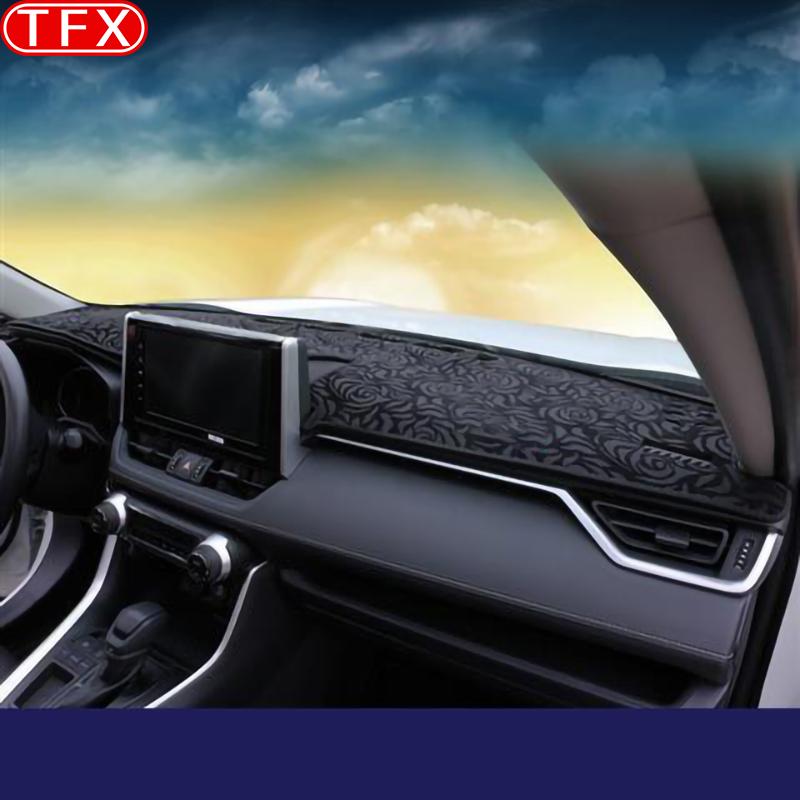 Husă din flanel pentru bordul interior al mașinii pentru Toyota Rav4 -2022 Xa50 Capac pentru consola centrală Covoraș pentru bord auto Covor Parasolar