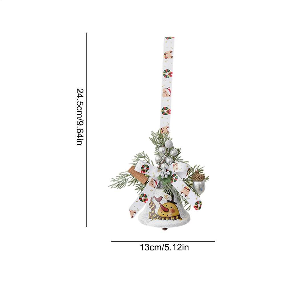 Jingle Bell Metal Pendant Home Decor Front Door Hanger Bells Decorations For Wall Classroom Wreaths Window Staircase Tree Mantel