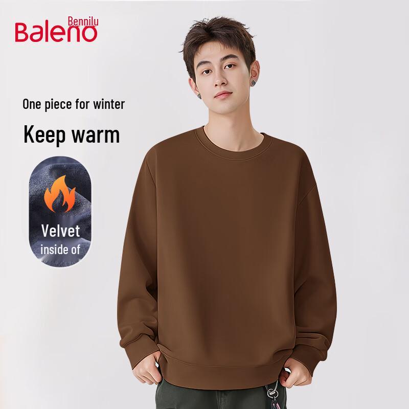 

Baleno Men s Winter Fleece Crew Neck Sweatshirt 4XL
