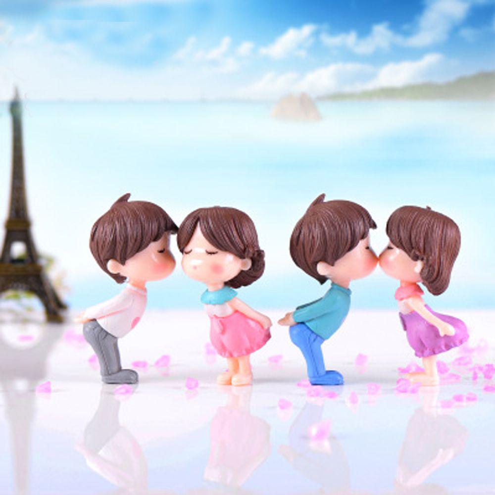 

Статуэтки Домашний декор Ландшафтный декор Микроландшафтный декор Сладкие влюбленные Поцелуй Пары белый/розовый