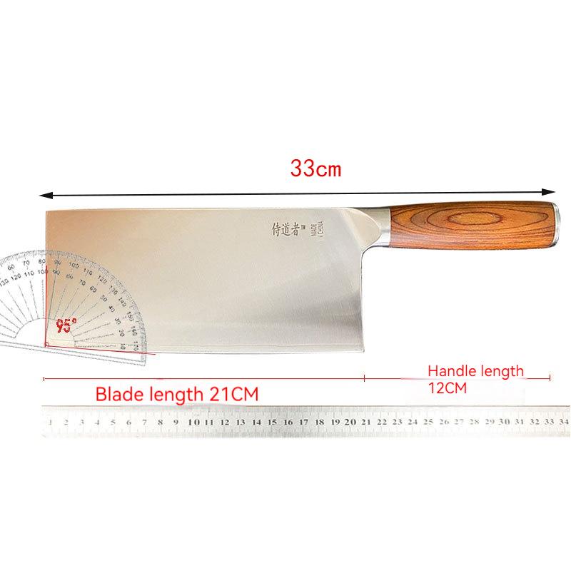 8.3 Inch Slicing Knife 3-layers Clad Steel 10Cr15CoMoV Blade Sharp Chef Cleaver Kitchen Knives For Cutting Vegetables And Meat