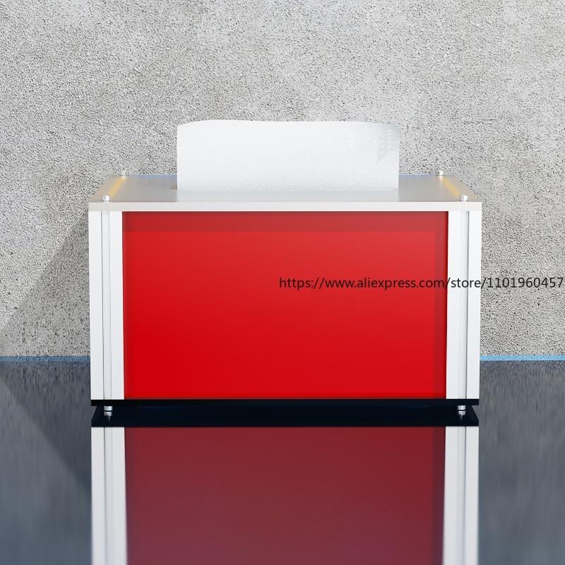 Montferries Color Blocking Tissue Box Niche Light Luxury Industrial Style Desktop Living Room Tissue Box