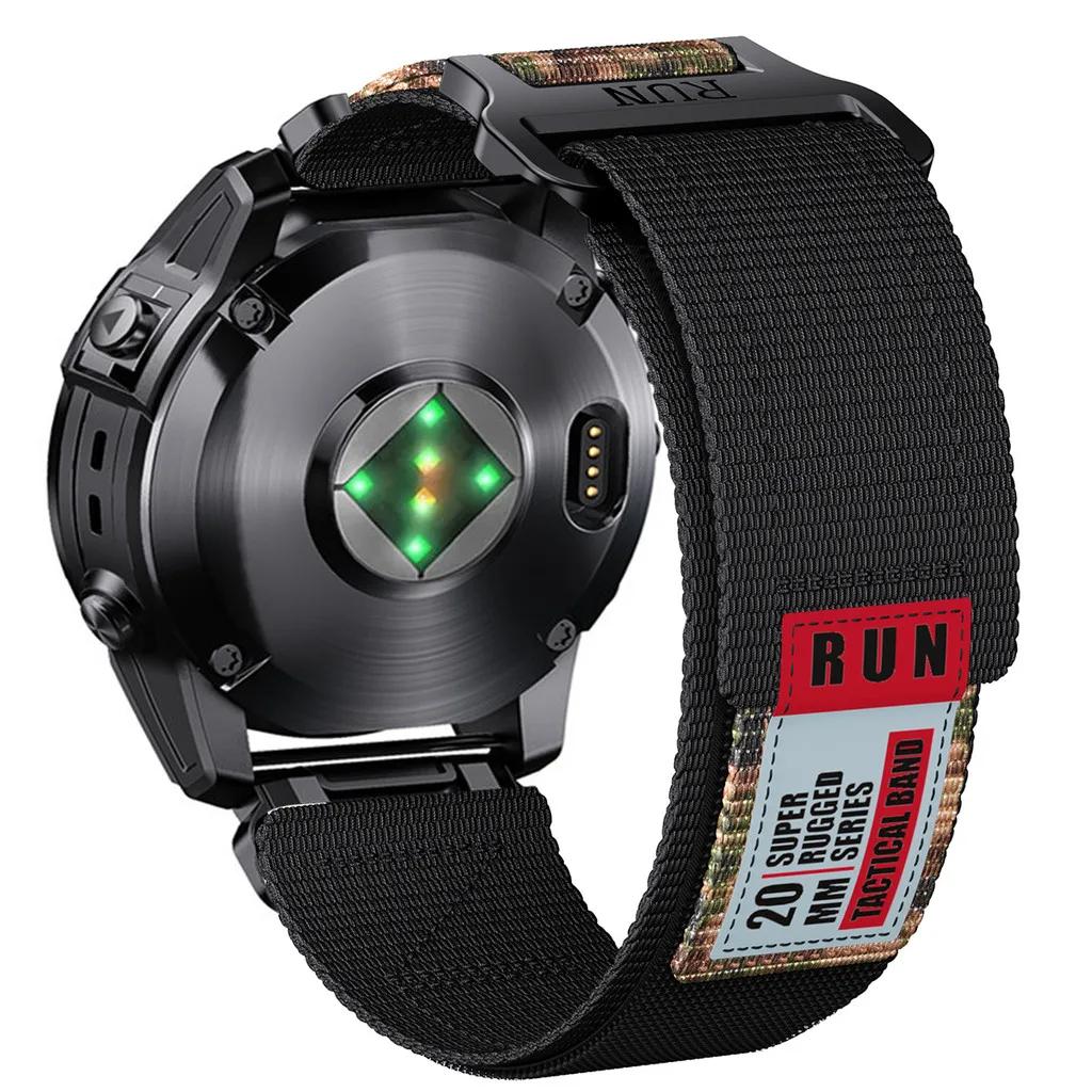 QuickFit 22mm 26mm Nylon Band For Garmin Fenix 8 47 51mm 7X Pro 6X Pro 5XPlus/Enduro 2/Epix Pro 51mm Instinct 2 X Strap Bracelet
