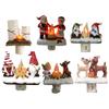 Xmas Night Light Flickering Campfire Effect Resin Plug In Night Lamp Holiday Decoration
